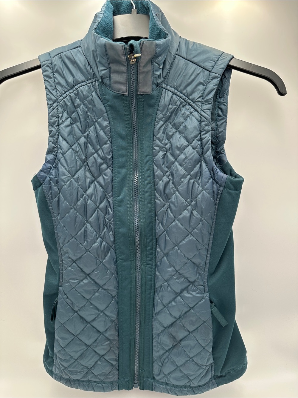 ATHLETA Rock Springs Quilted Vest Teal Green Size XS